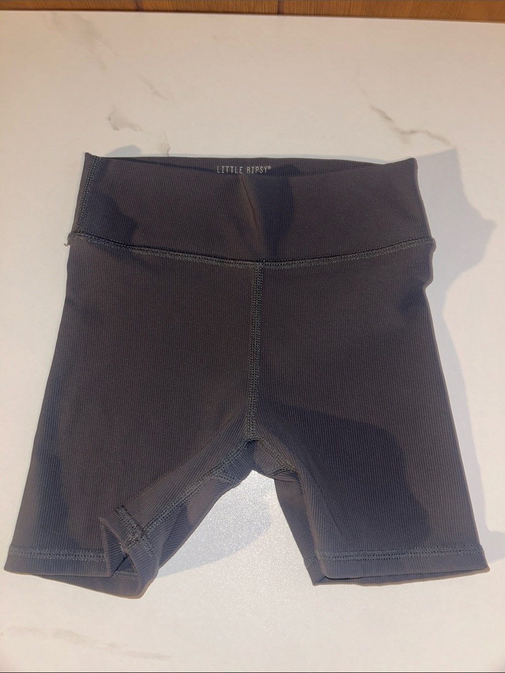 3/$25 Little Bipsy | Gray Ribbed Shorts